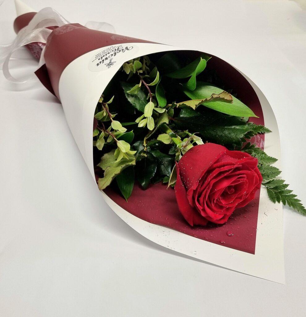 Single Red Rose - $25.00