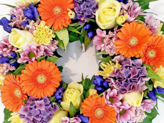 Wreath of radiance include bright colours $180.00