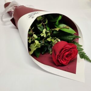 Single Red Rose - $25.00