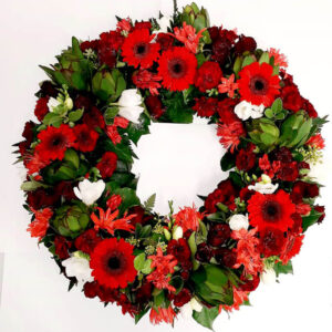 red wreath