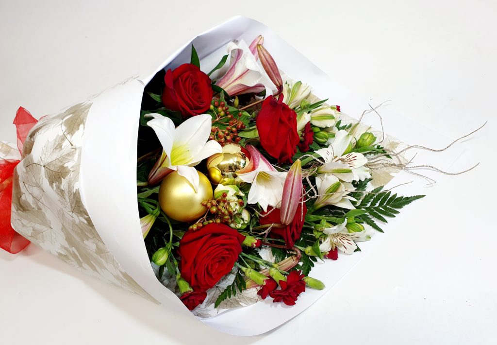 Christmas flower bouquet