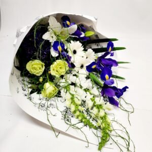 Graduation Bouquet -Blue and White