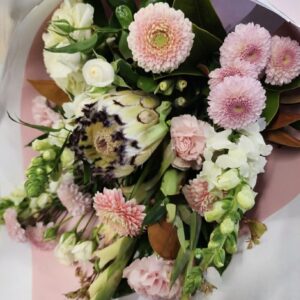 Graduation Bouquet -pink and white